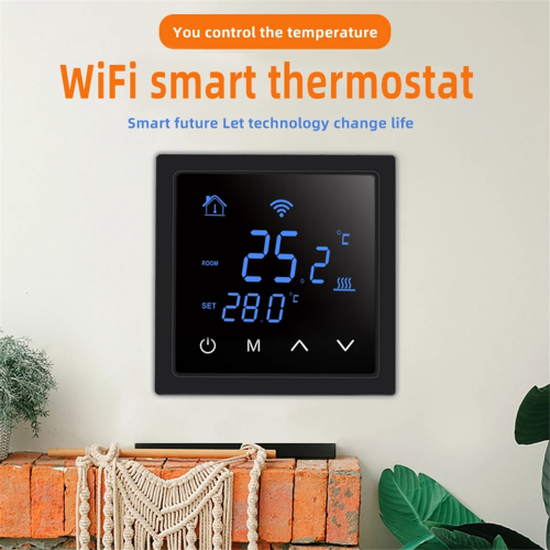 Thermostat de sol chauffant WIFI pour maison connectée avec télécommande 2