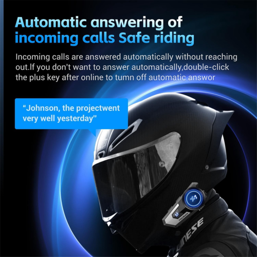 Fone de ouvido Bluetooth para capacete de motocicleta com microfone rígido/soft 2