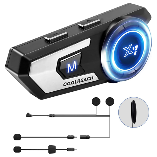 Fone de ouvido Bluetooth para capacete de motocicleta com microfone rígido/soft
