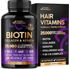 Biotin | Collagen | Keratin - Clinically Tested Supplement - Hair