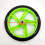 2 Stück Rollerrad 200 mm PU-Material Rad, Transparent Schwarz 3