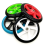 2 Stück Rollerrad 200 mm PU-Material Rad, Transparent Schwarz 5