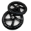 2 Stück Rollerrad 200 mm PU-Material Rad, Transparent Schwarz 1
