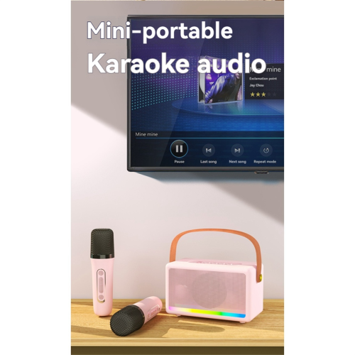 Φορητό ηχείο καραόκε Bluetooth για παιδιά και ενήλικες, E 2
