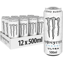 Monster Energy Ultra White Zero 12 x 500ml Cans
