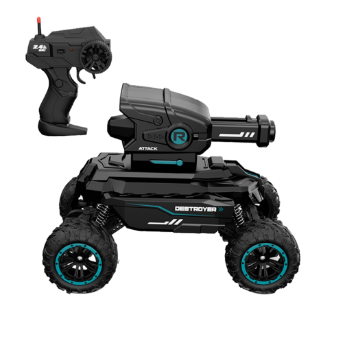 Véhicule blindé multifonction RC Drift Tank, jouet, bombe à eau, bleu