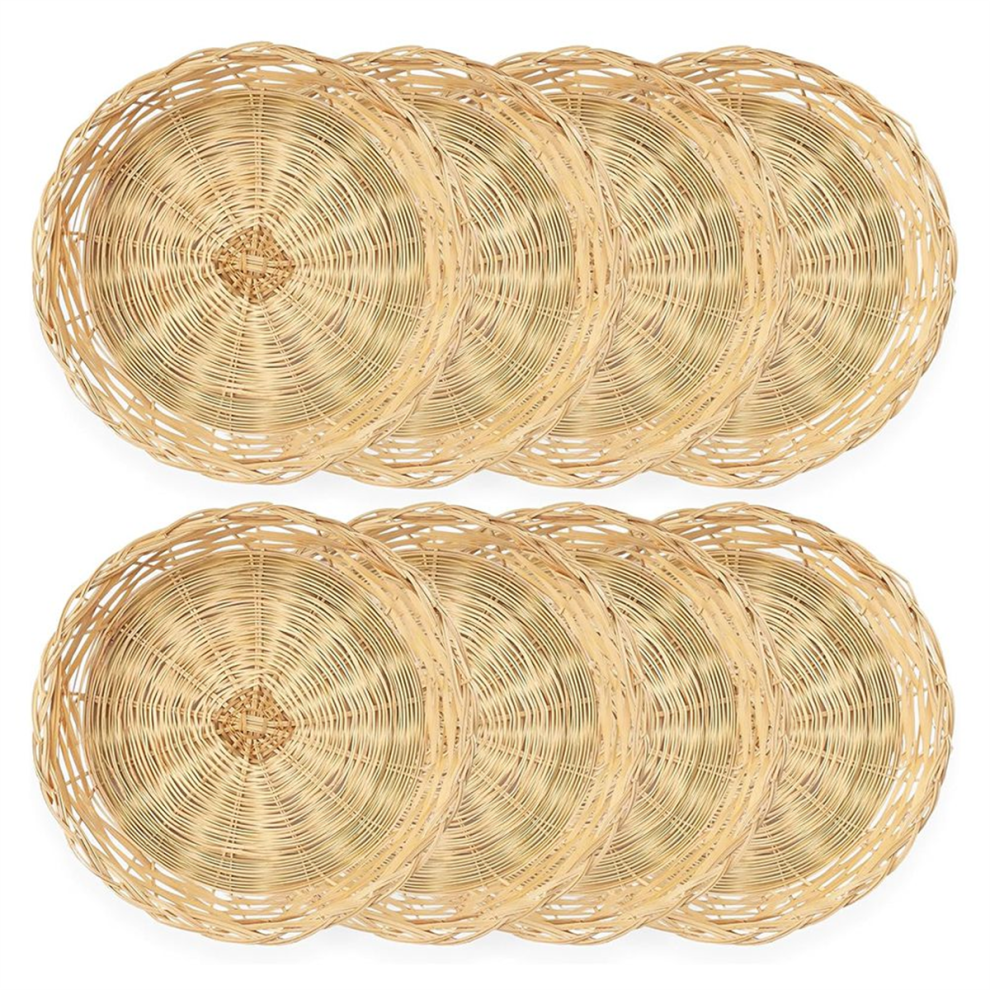 8 Pack Bamboo Paper Plate Holders, 10 Inches Reusable-image-OPC-PHDYVWM-NEW