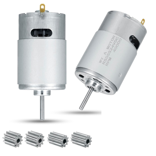 Ηλεκτρικός κινητήρας 24V 40000RPM 2 τεμάχια, RS555 Παιδικά παιχνίδια αυτοκινήτου