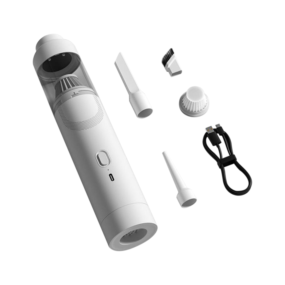 Aspirateur de voiture sans fil à haute aspiration et extraction d'air, blanc
