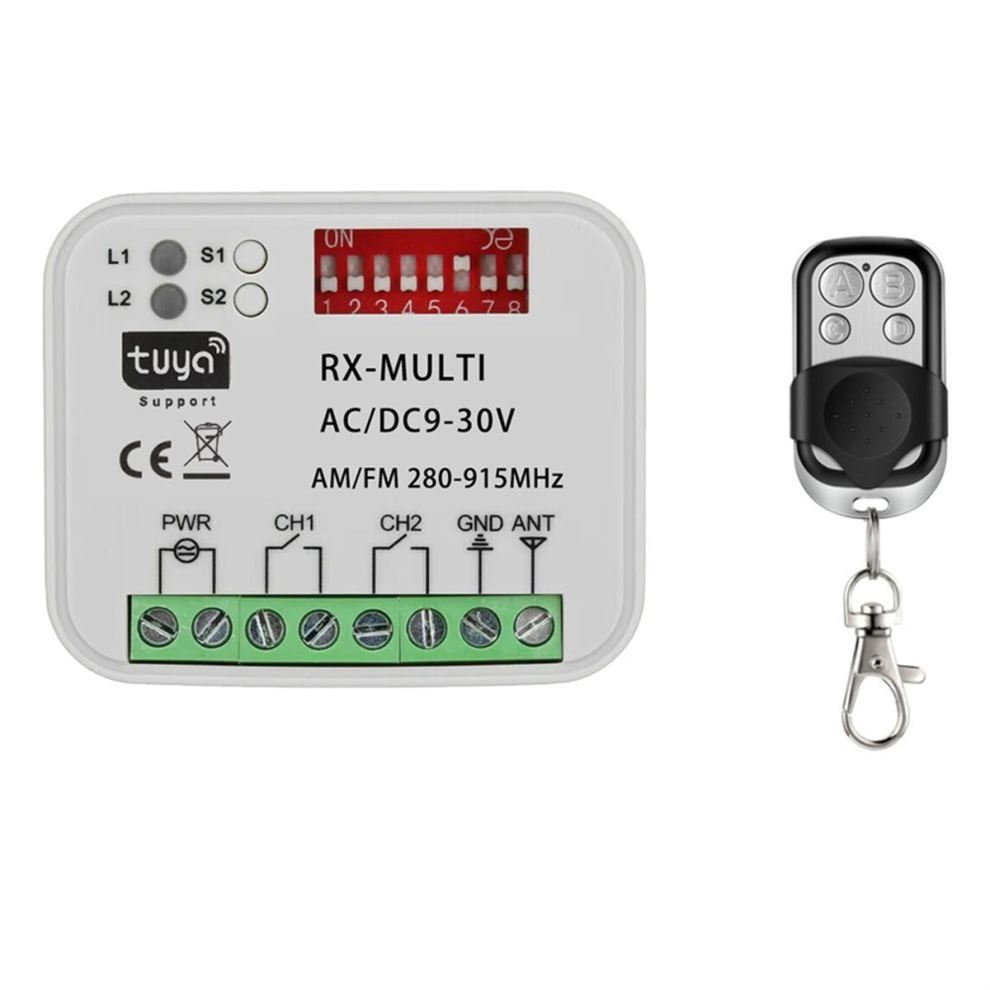 Récepteur de contrôle multifréquence pour interrupteur de porte de garage WiFi Tuya