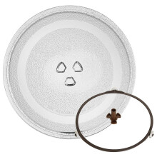 Universal-Drehteller aus Glas für Mikrowellen, rund, Ersatz, 24,5 cm
