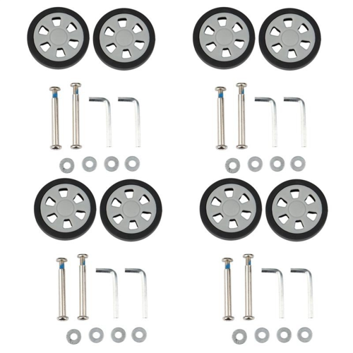 8X Αξεσουάρ Αποσκευών Τροχοί 55X12Mm 1