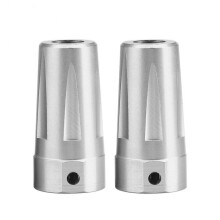 Aluminum Alloy Rear Straight Axle Adapter for AXIAL AX90056 Jeep Wrangler RC Car Part (Silver)