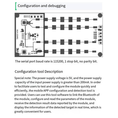 LD2451 24G Vehicle Ranging Speed Measurement Millimeter 2