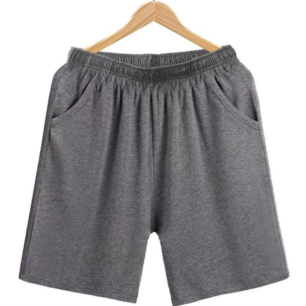 (dark gray, 3XL) "2024 Men's Loose Cotton Shorts: Casual Summer Trend, Large Size, Home Pajamas