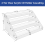 4Tier Clear Acrylic CD Holder Cascading CD Storage Rack,Display Rack 7