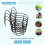 4Pcs Hanging Railing Pot Holders Plant Iron Racks Small 7