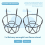 4Pcs Hanging Railing Pot Holders Plant Iron Racks Small 5