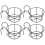 4Pcs Hanging Railing Pot Holders Plant Iron Racks Small 2