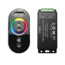 Controller per strisce LED RGB GT666, telecomando touch wireless, DC12V 24V 18A