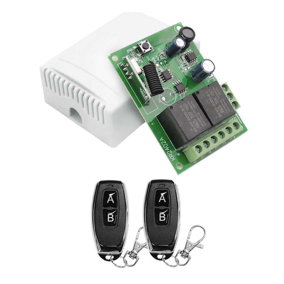 433Mhz Remote Control Switch Wireless Relay 2Ch Module 4853123200347