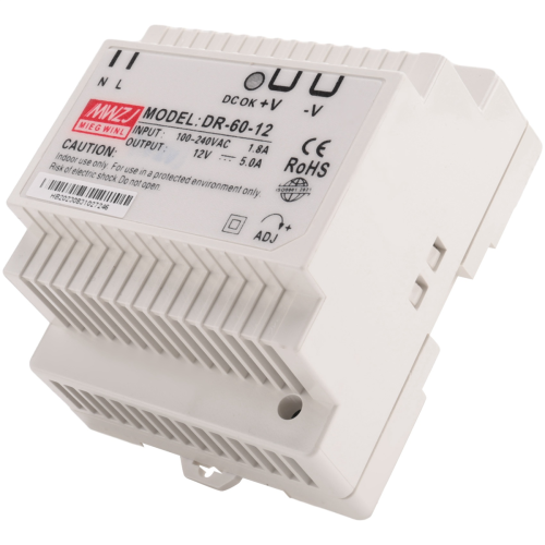 12 Volt 5 Amp Industrial Din Rail Power Supply(12V) 1
