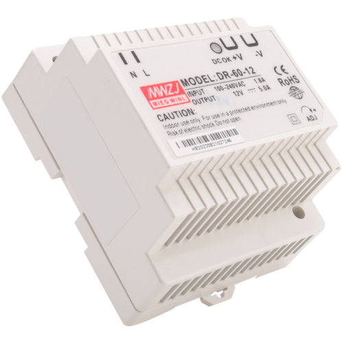 12 Volt 5 Amp Industrial Din Rail Power Supply(12V) 2
