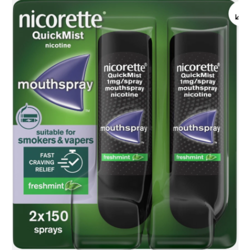 Nicorette Nicorette Quickmist 1mg Mouthspray Freshmint 2 Unit Quit Vaping Aid