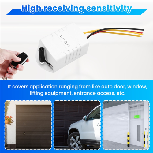 DC4V-12V 315Mhz Wireless Relay Remote Control One Key Switch 2