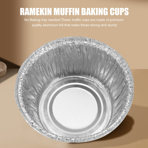 150 τεμάχια cupcake από αλουμινόχαρτο, θήκες για muffins μιας χρήσης, κύπελλα ramekin 2