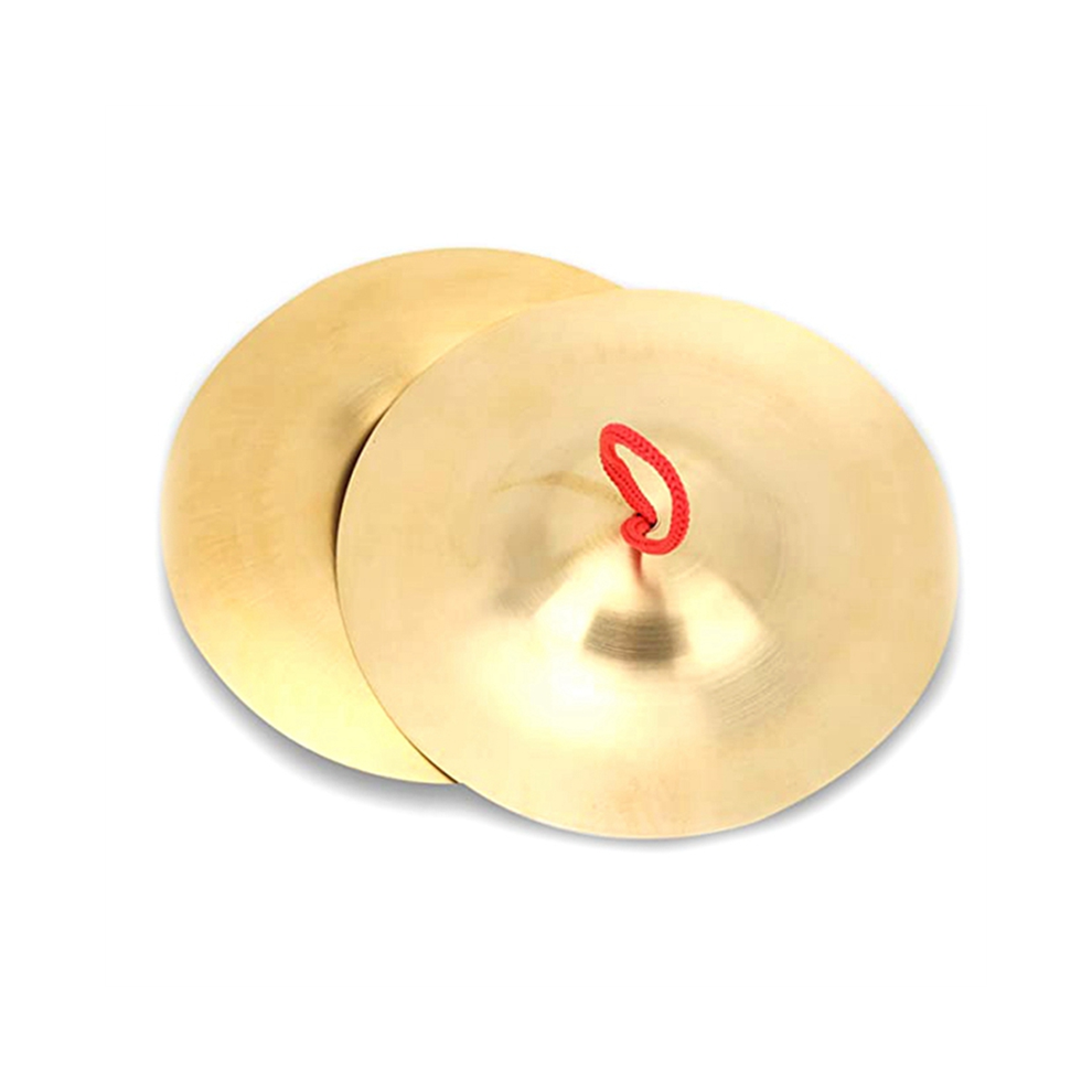 Sin Marca Crash Cymbal, Pack Of 2 Brass Hand Pool Percussion Instrument Toy