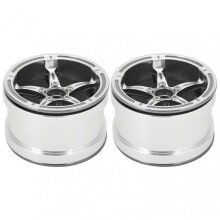 Aluminum Alloy Beadlock Wheel Rims Wheel Hub for 1/10 RC Crawler Car RC Car AccessoriesTitanium