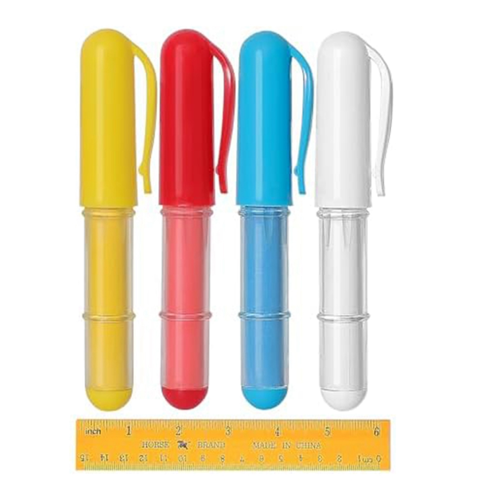 Krijtmarkers voor textiel voor naaien, quilten en knutselen (4 stuks met 1 liniaal)