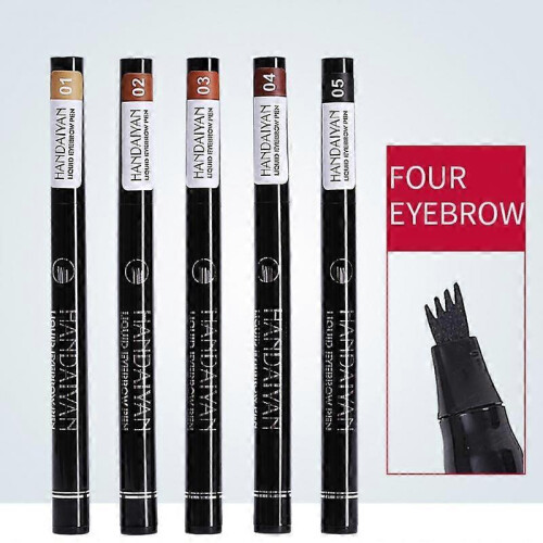HANDAIYAN Microblading Waterproof Eyebrow Pencil 4 Head Fork Tip Eyebrow Tattoo Pen Liquid 1