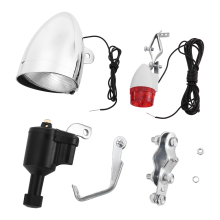 Fietslamp Gemotoriseerde Fiets Wrijving Dynamo Generator Koplamp Achterlicht