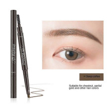 (05  Dark Coffee) Waterproof Eyebrow Pencil High Quality Material Extremely Fine Eyebrow Pencil Coffee Beauty Cosmetics Natural Eyebrow Pencil