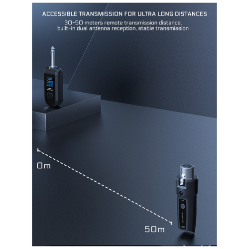 Neu Drahtlose Mikrofon UHF Wireless XLR Sender und Empfänger 2