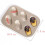 2 Pack Madeleine Mold Cake Pan, Non-Stick for Oven Baking (Gold) 3