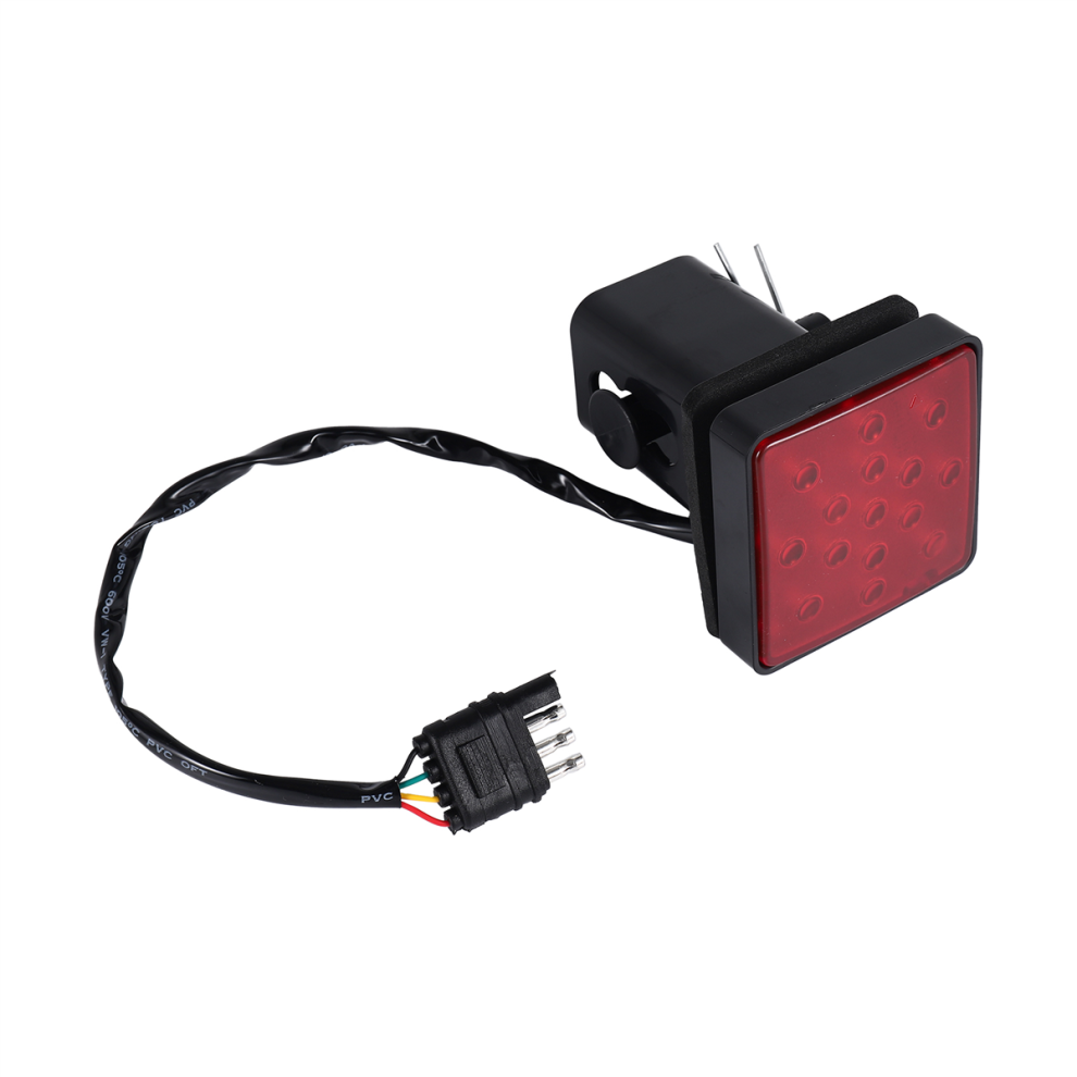 15 Led 2 Inch Trailer Truck Hitch Tow Haul Receiver Cover Brake Red 4853123228419
