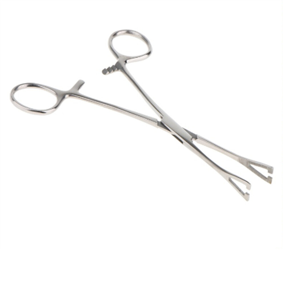 Sin Marca Triangle Opening Plier Clamp Piercing Forcep Tool Stainless Steel