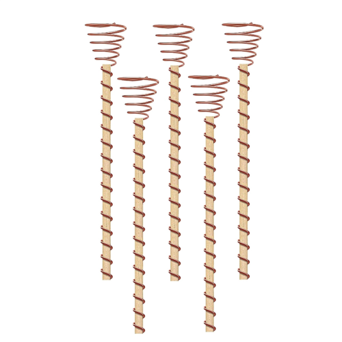 5PCS Electroculture Plant Stakes Long Copper Plant Garden Stakes