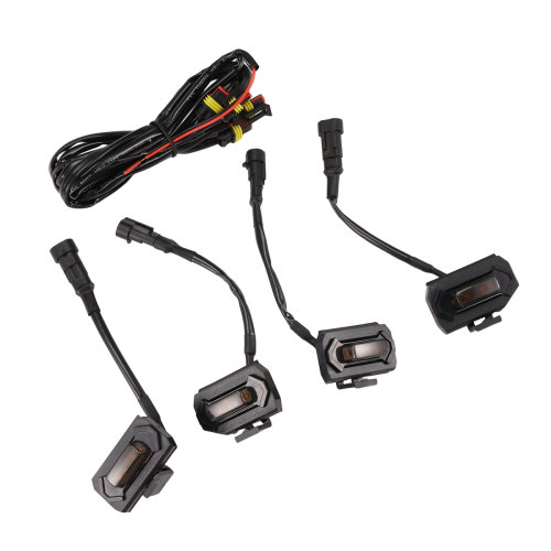 4 stuks LED-frontgrilleverlichting voor, geel licht 1