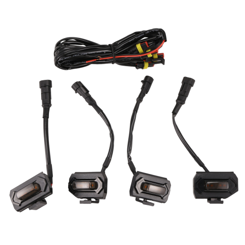 4 stuks LED-frontgrilleverlichting voor, geel licht