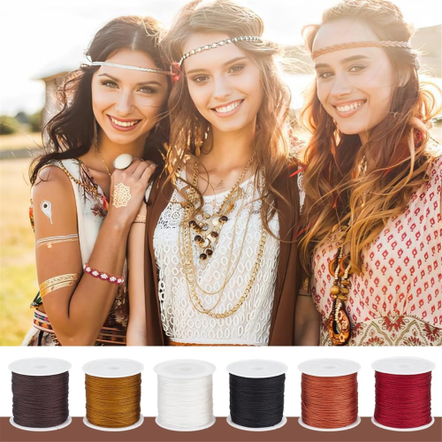 300 Yards Nylon String Cord,0.8mm Beading Thread Knotting Nylon Cords 2
