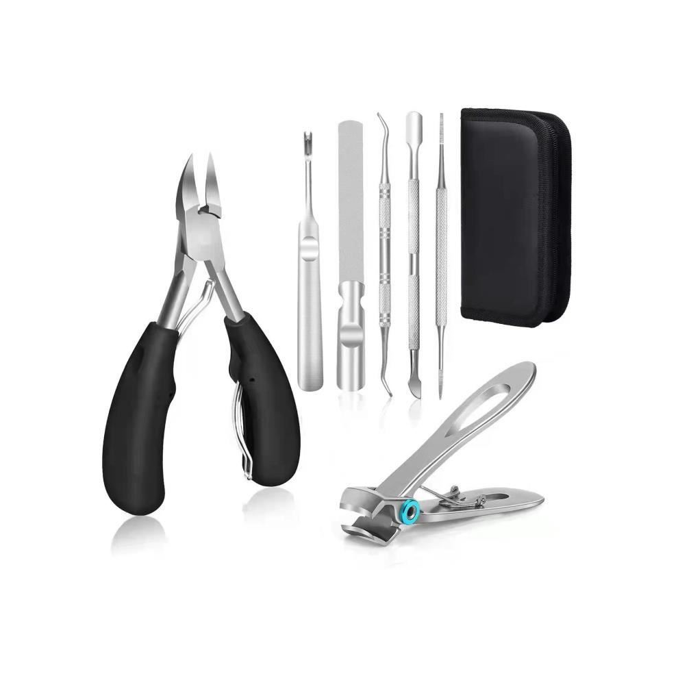 Aihontai Toenail Clipper, Ingrown Toenail Clipper, Heavy Duty Soft Grip Nail Scissors With Nail File, 7 In 1