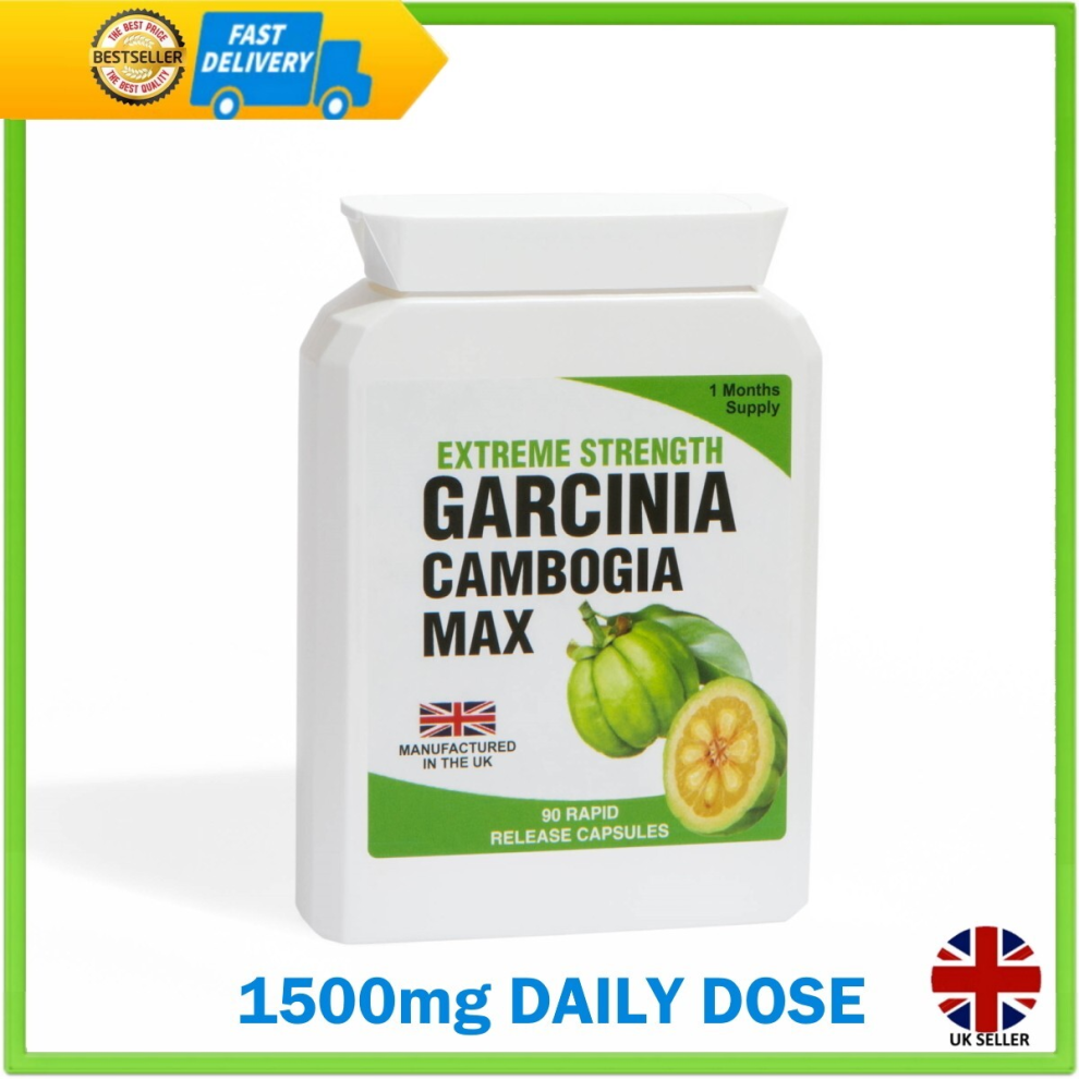 Garcinia Cambogia HCA 90 Capsules  Pure Detox & Weight Loss Support