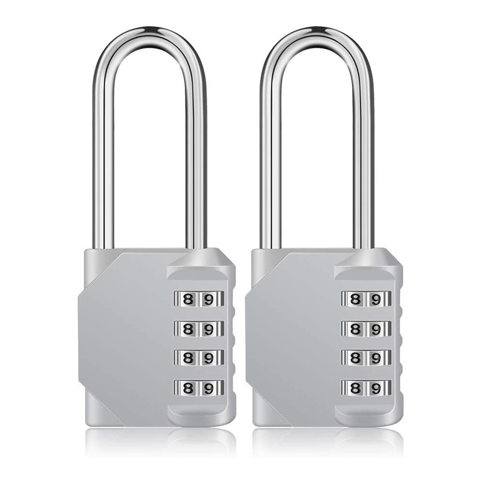 Cadenas Ã 4 chiffres, serrure Ã combinaison pour casier de salle de sport, cadenas rÃsistant aux intempÃries pour porte, clÃ'tures de jardin