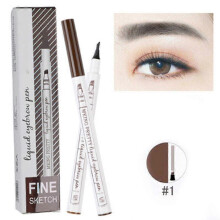 (A02) Microblading Tattoo Eyebrow Pencil 3D Liquid Eye brow Pen 4 Fork Tips Waterproof Natural Long Lasting  EyeBrow Makeup TSLM1