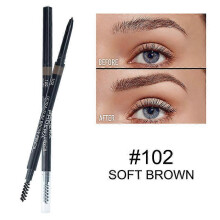 (A03) PHOERA 1PC Eyebrow Pencil Waterproof Natural Long Lasting Ultra Fine Eye Brow Tint Makeup Brown Color Eyebrow Pen Cosmetic TSLM2