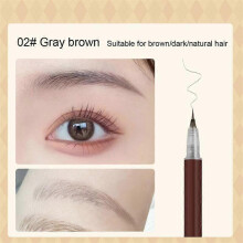 (A04) Water Liquid Eyebrow Pencil Waterproof Long Lasting No Blooming Eyeliner Lying Silkworm Ultra Fine Eyebrow Tattoo Pencil Makeup